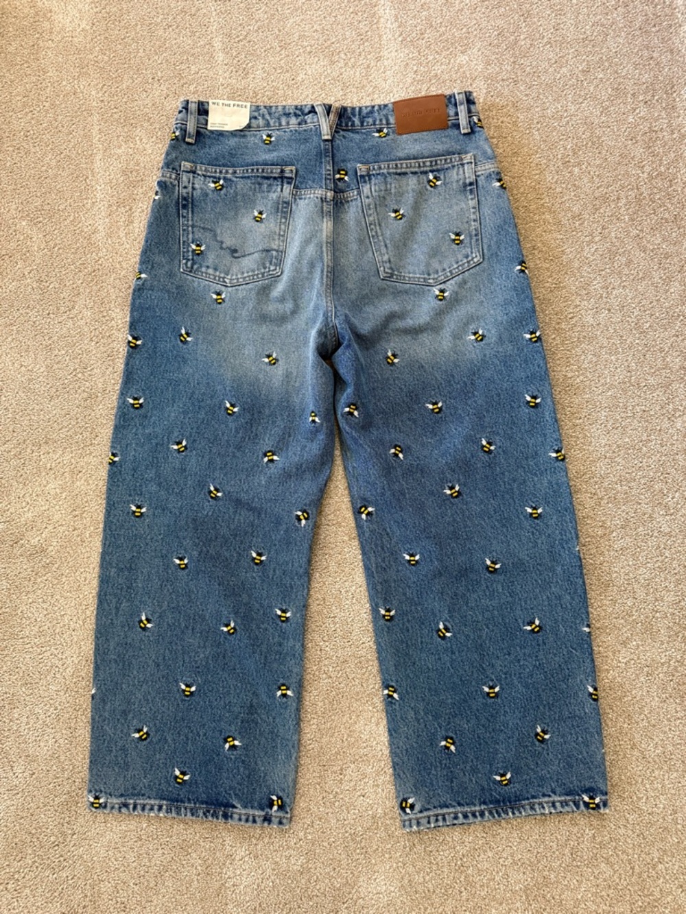 We The Free Deep Trance Embroidered Dropped Boyfriend Jeans - Picture 5 of 8